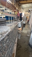 Machine de polissage de pierre à haute précision, multi-têtes, automatique, pour dalles de quartz, sols en granit et pierres de petite taille, avec fonctions de meulage et de découpe des bords