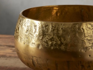 Florero de mesa decorativo de aluminio de nuevo diseño, acabado rugoso para boda o decoración del hogar, jarrón de regalo de Metal - Product Image 2