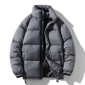 Veste matelassée d'hiver, vêtement d'extérieur matelassé isolé, veste légère et chaude pour hommes et femmes, vêtements décontractés pour l'extérieur - Product Image 3