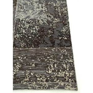 Tapis en laine noué à la main grande surface Provenance, gris et noir, modèle Cx-2358, design patchwork rectangulaire, pour la décoration de la maison, du salon et du couloir - Product Image 3