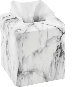 Metal Square <b>Napkin</b> Holder Marble Look Wedding <b>Napkin</b> Holder Best Quality Bathroom Accessories Modern Design Tissue Box - Product Image 1