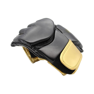 Custom Logo MMA Gloves Leather Breathable Durable Non-Slip Adjustable Wrist <b>Strap</b> Lightweight Boxing Training Gloves Hook Loop - Product Image 5