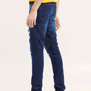Marque distributeur Pantalon jeans décontracté multi-poches couleur unie pour homme à vendre - Product Image 2