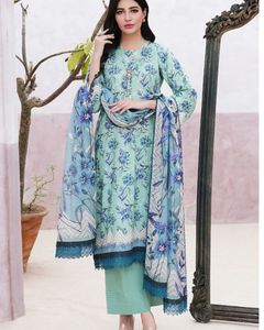 Colección Ssumaira s Exclusivo Algodón Impreso 3PCS Traje Ligero Edición de mediados de verano - Product Image 4