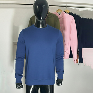 Eco Cotton <b>Men's</b> Winter Sweatshirt <b>Fleece</b> Fabric OEM Service Low MOQ <b>Green</b> Certified Breathable & Quick Dry - Product Image 1