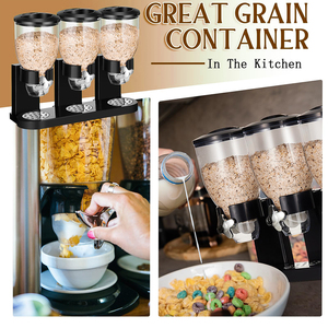 Dapur makanan gandum wadah beras untuk pesta kualitas tinggi sereal plastik kotak penyimpanan berputar gandum Dispenser - Product Image 5