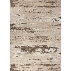 พรมขนสัตว์ถักมือสีเบจและสีน้ำตาลลายนามธรรมสำหรับห้องนั่งเล่น หนา 10 มม. รูปทรงสี่เหลี่ยมผืนผ้าและรูปทรงจิ๊กซอว์ รุ่น Reb-1596 - Product Image 1