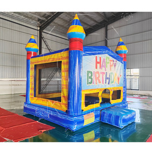 Castillo Inflable de PVC Resistente, Tobogán Combinado Fun City, Castillo Inflable Temático de Vaqueros del Desierto, Casa Inflable Gigante para Interiores, Equipo de Juegos Inflable - Product Image 1
