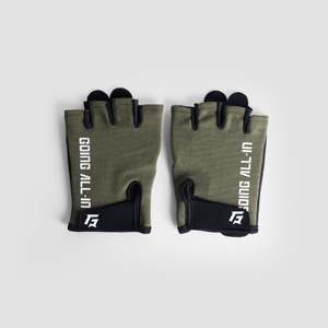 ถุงมือครึ่งนิ้ว Vortex Grip สีเขียวมะกอก สำหรับออกกำลังกาย ปั่นจักรยาน ทำจากโพลีเอสเตอร์และหนัง พร้อมคุณสมบัติการยึดเกาะมือสำหรับยกน้ำหนัก - Product Image 1