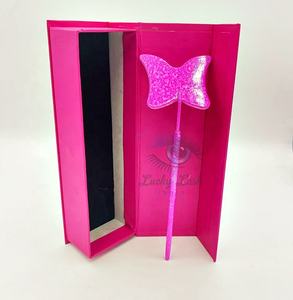 Miroir à cils en acier inoxydable en forme de papillon avec étiquette personnalisée, accessoire de maquillage de salon, outil de vérification des extensions de cils - Product Image 5