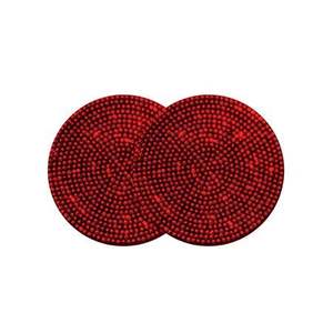 Exclusif jour de Noël Design travail manuel perlé broderie quatre ensemble sous-verre mignon élégant et beau choix de haute qualité à la mode - Product Image 5