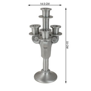 เชิงเทียนโลหะแบบอินฟินิตี้ที่ทันสมัยสำหรับตกแต่งบ้านโต๊ะงานแต่งงานแกนกลางและของตกแต่งของขวัญ - Product Image 6