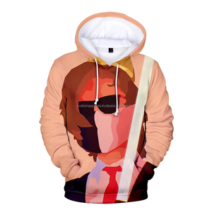 Venta al por mayor All-Over Sublimation Print Pullover Hoodie Personalizable Bulk Streetwear para la temporada de invierno Hoodie 2017 - Product Image 1