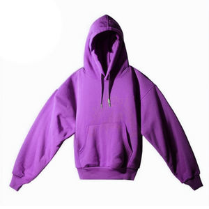 เสื้อมีฮู้ดผ้าคอตตอนออร์แกนิคโอเวอร์ไซส์ดีไซน์ฮิปฮอปทรงหลวมผ้าหนาออกแบบได้ตามต้องการ - Product Image 3