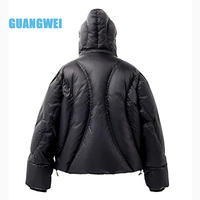 Veste matelassée pour homme sur mesure de haute qualité OEM, coupe ajustée, polyester/nylon, épaisse, écologique, imperméable, coupe-vent, géométrique
