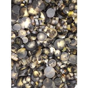 Botones en Blanco de Cuerno de Búfalo Negros, Ecológicos, Hechos a Mano, Diseños Sencillos para Arte y Coleccionismo - Product Image 5