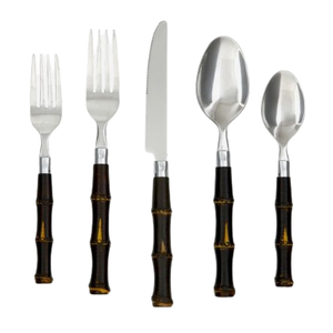 Offre Spéciale fait à la main Royal décoratif en acier argent Antique finition miroir métal Ridge ensemble de couverts pour la cuisine à domicile - Product Image 6