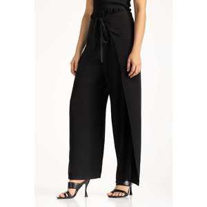 Pantalones Anchos WM-TRC-WS24-120 de Tela Transpirable con Técnica de Alta Fruncidura y Rayas, Tallas XS-XL, Ideales para Oficina en Verano y Otoño - Product Image 3