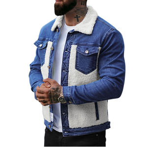 Nouvelle Collection 2026 : Vestes en Jean Unies pour Hommes avec Doublure Polaire Sherpa – Qualité Supérieure en Gros pour la Vente en Ligne - Product Image 1