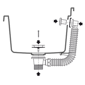 Equipo de Lavandería Comercial, Lavabo de Pared con Rejilla para Exteriores 50x35x24 - Product Image 3