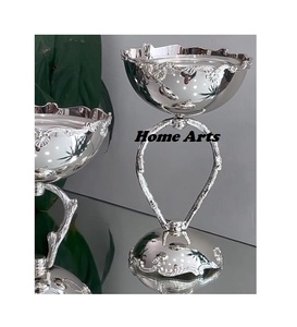 Top Quality Stainless Steel Chocolate Bowl With Stand Round Shape Customized Size <b>Dessert</b> Bowl With Stand - Product Image 1