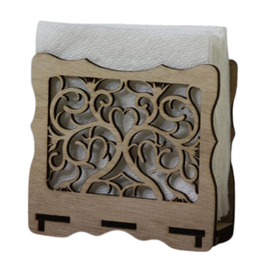 Servilletero de madera de color marrón claro para oficina de bodas Decoración de mesa más vendida a un precio asequible - Product Image 4