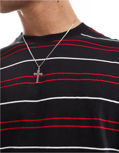 Fabricación de Camisetas Personalizadas de Alta Calidad 100% Algodón, Cuello Redondo, Corte Relajado, Casuales, Lisas o a Rayas para Hombre - Product Image 4