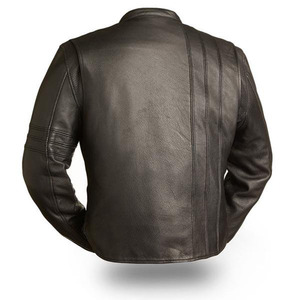 Veste de moto personnalisée avec logo 2025, imperméable, respirante, coupe-vent, en cuir véritable, vêtements d'hiver pour hommes et femmes, fabriquée au Pakistan - Product Image 4