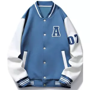 Chaqueta clásica de lana Varsity para hombre, ropa de abrigo cálida de ajuste atlético de alta calidad para deportes universitarios de otoño/invierno, cómoda - Product Image 1