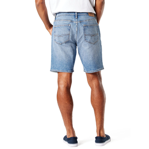 Short en jean délavé décontracté grande taille de haute qualité pour hommes, pantalon élégant et confortable avec décoration à fermeture éclair - Product Image 2
