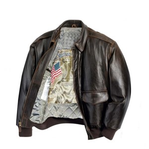 Veste de vol en cuir durable pour homme avec look et caractéristiques d'aviateur authentiques-parfaite pour le temps froid - Product Image 2