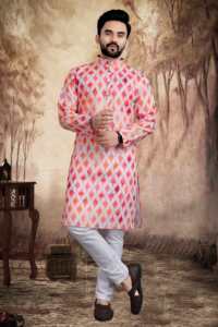 Kurta Designs Pour Hommes Designers Et Casual Shalwar Kameez Span polyester hommes kurta demi manches slim fit kurta design Eid - Product Image 3