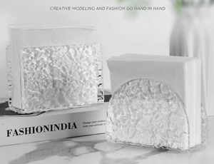 Elegante soporte de papel tisú de acrílico Diseño elegante para un conveniente Almacenamiento de pañuelos en el hogar y la Oficina - Product Image 2