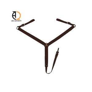 Horse Breastplate and Martingale With Brass Accessories <b>Padded</b> Breastplate Supplier - Product Image 3