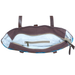 Bolso de mano informal de moda occidental hecho a mano, cadenas de algodón de cuero listas para uso diario con cremallera, dos asas, precios al por mayor, bolsos - Product Image 5