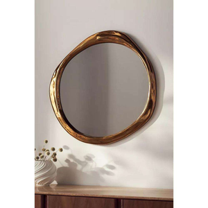 Miroir mural de salle de bain décoratif de style européen vintage, design moderne de luxe sculpté - Product Image 4