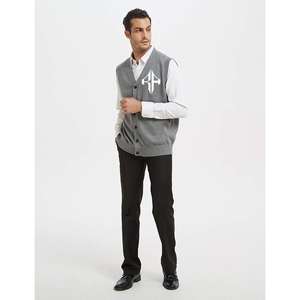 Suéter de hombre 100% poliéster suéter de punto transpirable patrón sólido ropa de invierno servicio OEM por ATLANTIC - Product Image 2