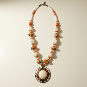 Collar con Colgante de Mosaico Dorado en Forma de Número Geométrico, Cadena de Acero Inoxidable y Aleación, Ideal para Regalo - Product Image 5