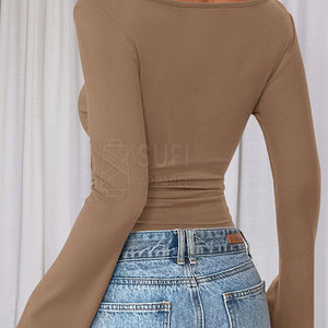 Top Corto de Mujer sin Mangas, Ligero y Transpirable, de Punto con Spandex y Poliéster, con Logotipo Frontal, Suave, Informal para Verano - Product Image 4