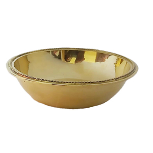 Brass Bhog Bowl for Pooja and Meditation Elegant Design Indian Puja Prasad Bowls Altar Yoga Diwali Accessories BPA Free - Product Image 1