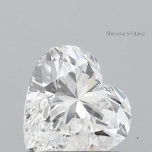 SHREERAJ SOLITAIRE Diamant de laboratoire cultivé CVD de 0,50 ct, taille cœur romantique, couleur D, pureté VVS/VS, certifié IGI, pierre libre pour fiançailles - Product Image 2