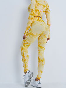 Women's Custom Printed Spring Fitness Wear Yoga Set Breathable Gym Tracksuits Sports Tank Top and Shorts with <b>Leggings</b> - Product Image 4