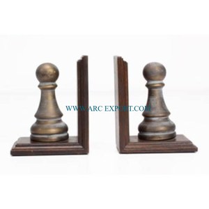 Feuille Designer noir poudre enduit Table décoration maison bureau serre-livres Vintage classique nouveau élégant école lecture tenant serre-livres - Product Image 4