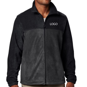 Veste d'hiver pour homme en polaire, matière chaude et douce, fermeture éclair, idéale pour la vente en gros, service OEM, manches longues, col montant - Product Image 1