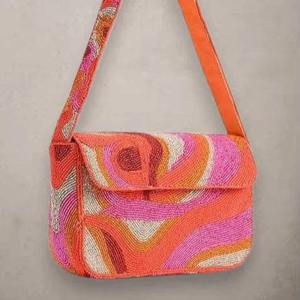 Sac à main de soirée en perles inspiré de fruits multiples, broderie en soie, fait à la main, de haute qualité, sac à main pour fête d'été, sac à main pour femmes - Product Image 1