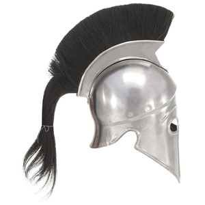 Casque Slavique Médiéval pour Reconstitution Historique, Armure de Guerrier Nordique, Casque de Chevalier avec Protection Nasale, Acier Lourd, Poignée en Bois, Bouton Poussoir - Product Image 3