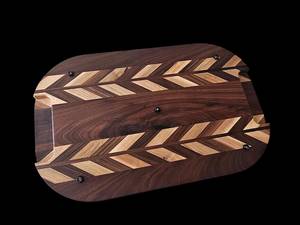 Planche à découper et plateau de service en bois, forme rectangulaire durable, épaisseur de 12 mm, passe au lave-vaisselle - Product Image 4