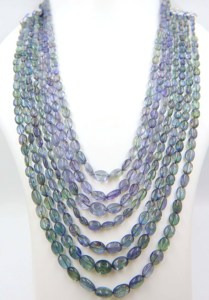 พลอยธรรมชาติธรรมชาติขนาด16นิ้วทำลูกปัดเรียบและรูปไข่สำหรับทำเครื่องประดับ - Product Image 2