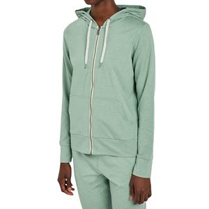 Sudadera con Capucha de Algodón con Lavado Ácido para Mujer, Personalizada al por Mayor, con Cierre, Ajustada, Informal, Deportiva, Suministro de Fábrica de Ropa al por Mayor OEM - Product Image 1