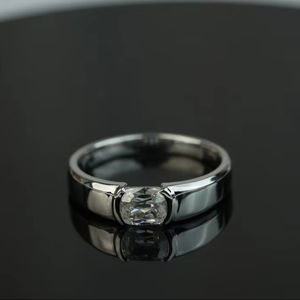 Premium 1.15Ct Lab Grown Diamond Ring Oval Cut VS1 IGI SGL Certified Gold Rose Gold Silver Engagement Wedding Jewelry Supplier - Product Image 1